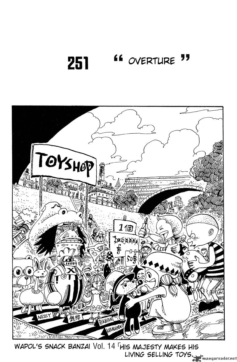 One Piece Manga Chapter 251 page 1 - Overture