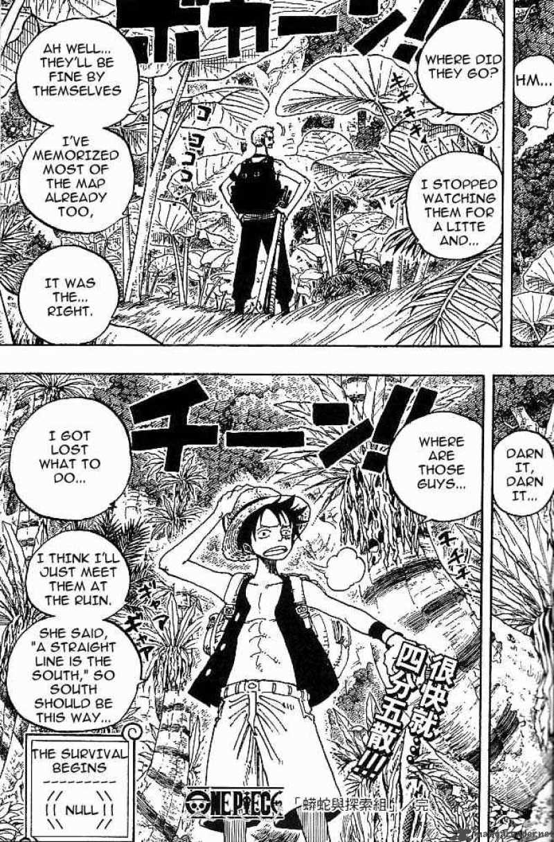 One Piece Manga Chapter 255 page 19 - The Anaconda and the Search Team