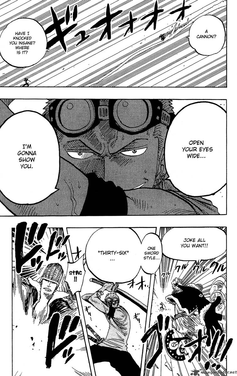 One Piece Manga Chapter 259 page 13 - Pirate Zoro vs. Warrior Braham