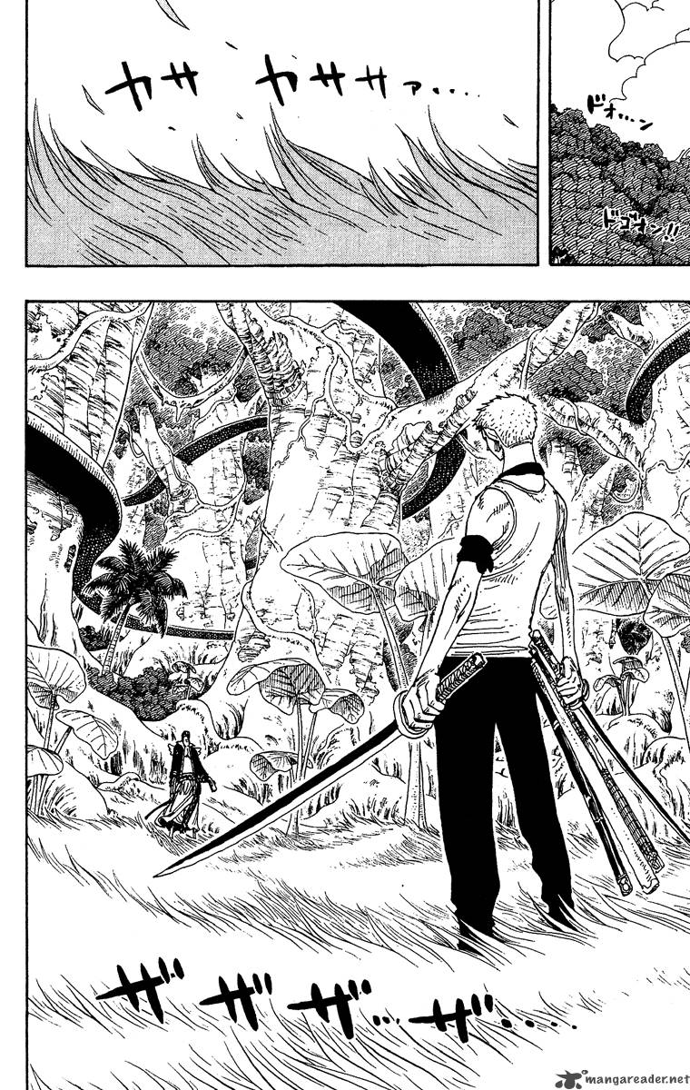 One Piece Manga Chapter 259 page 2 - Pirate Zoro vs. Warrior Braham