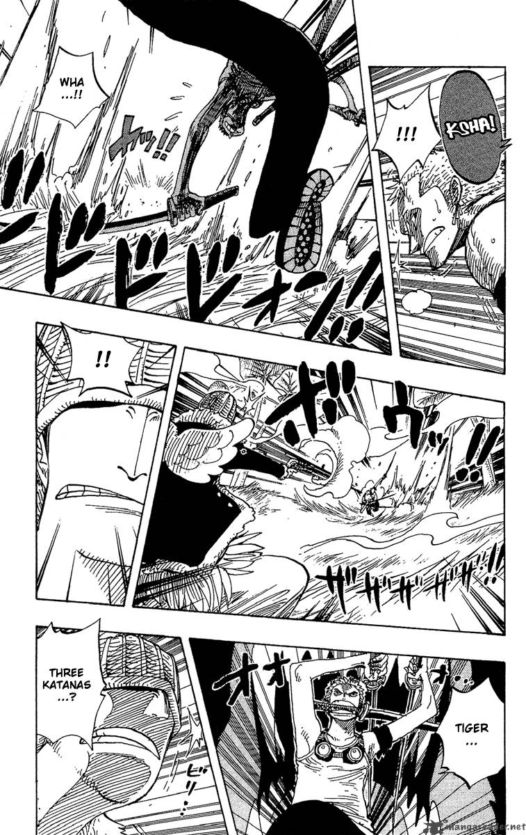 One Piece Manga Chapter 259 page 5 - Pirate Zoro vs. Warrior Braham