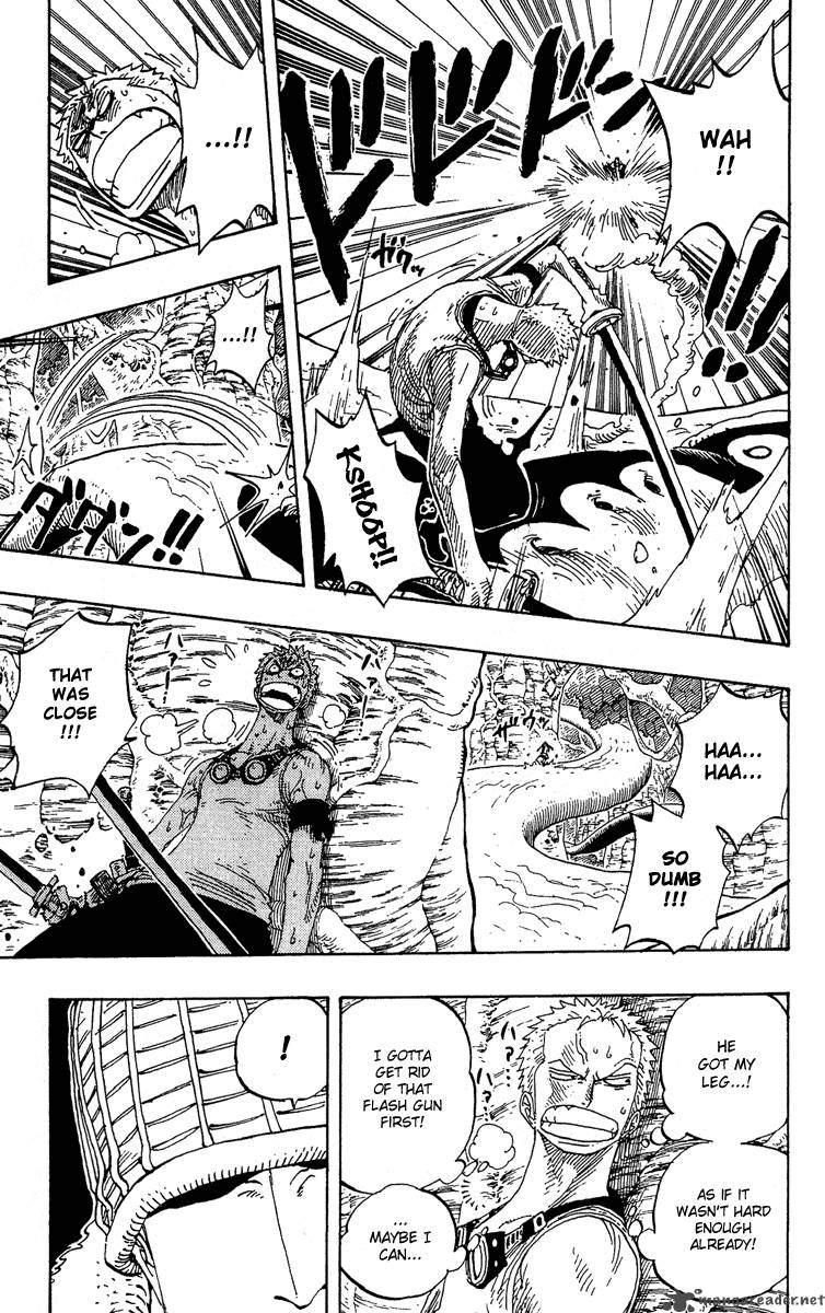 One Piece Manga Chapter 259 page 9 - Pirate Zoro vs. Warrior Braham