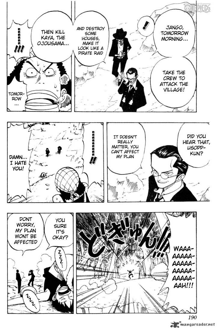 One Piece Manga Chapter 26 page 14 - Captain Kuro's Plan