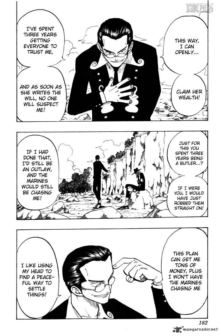 One Piece Manga Chapter 26 page 6 - Captain Kuro's Plan