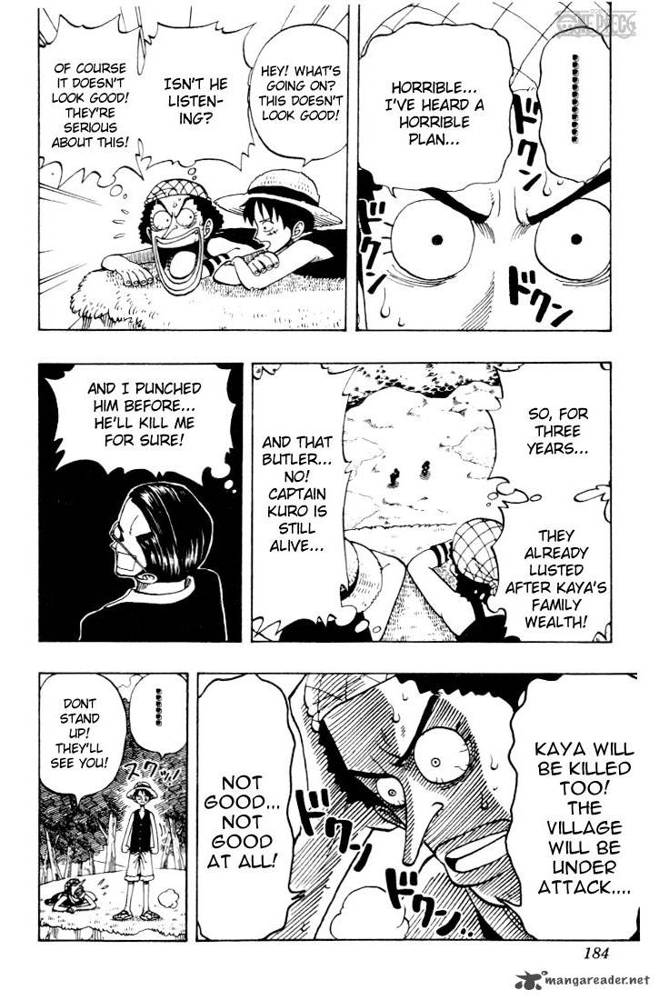 One Piece Manga Chapter 26 page 8 - Captain Kuro's Plan