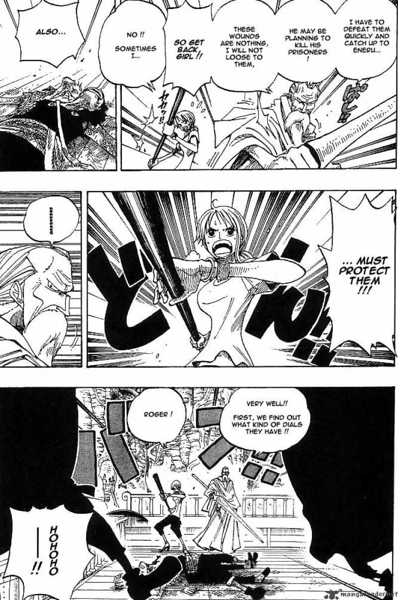 One Piece Manga Chapter 261 page 17 - Warrior Genbo vs. Divine Soldiers Commander Yama