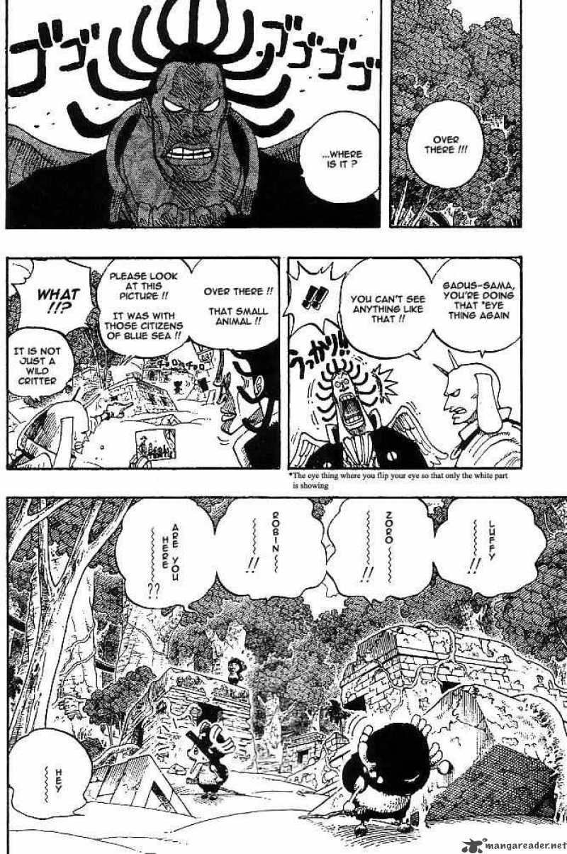 One Piece Manga Chapter 261 page 18 - Warrior Genbo vs. Divine Soldiers Commander Yama