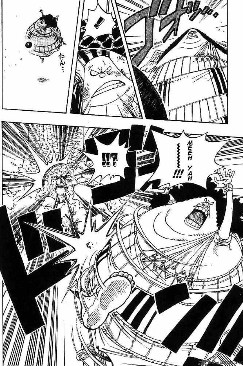 One Piece Manga Chapter 261 page 8 - Warrior Genbo vs. Divine Soldiers Commander Yama