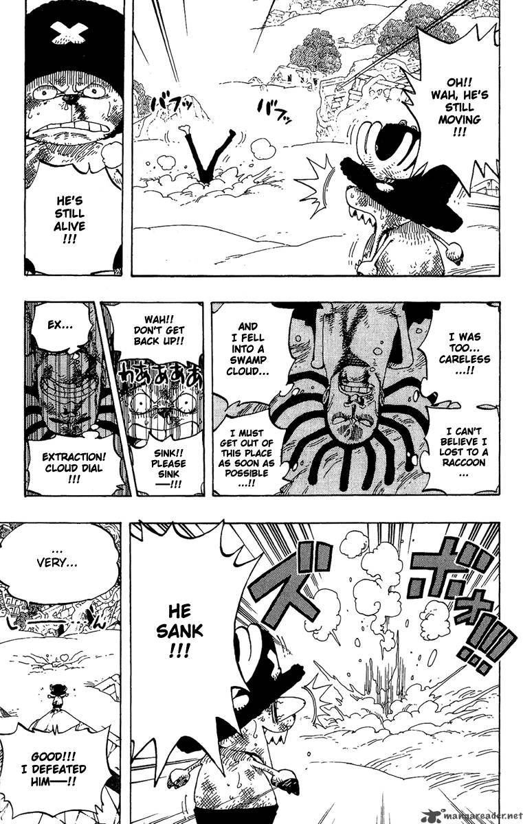 One Piece Manga Chapter 263 page 3 - Pirate Nami and the Weird Knight vs. Divine Soldiers Lieutenants Hotori and Kotori