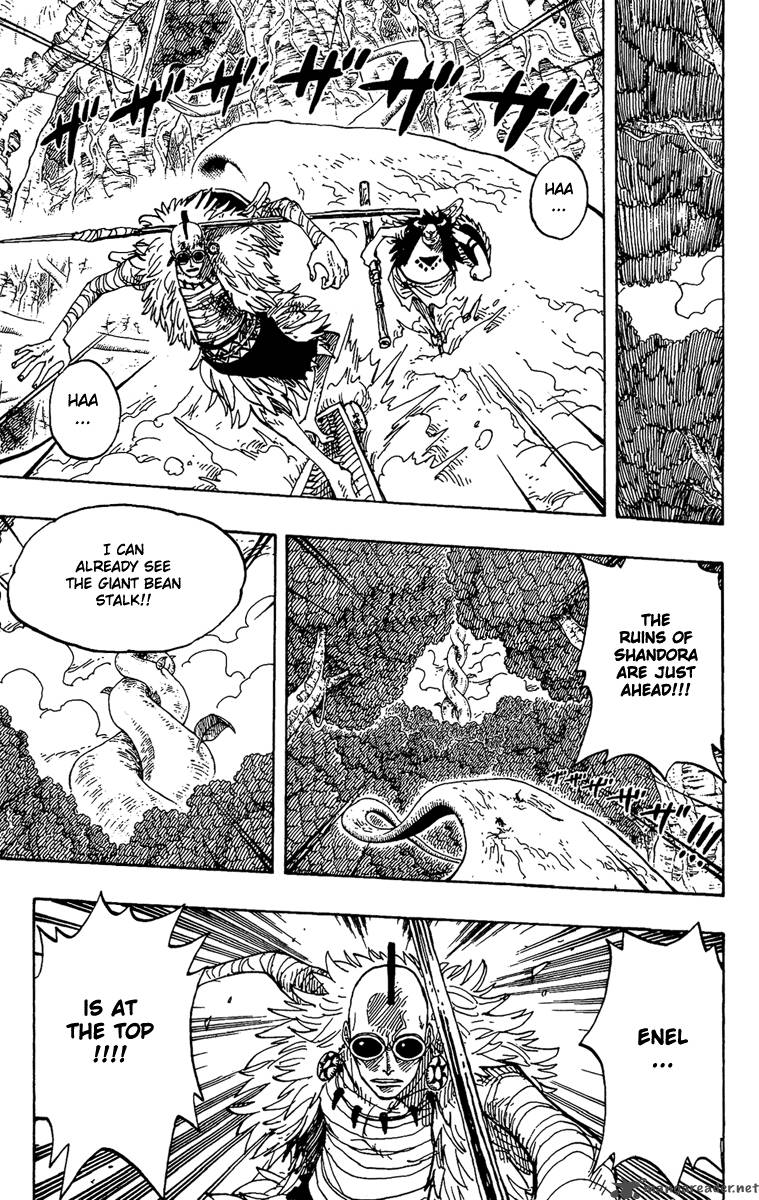 One Piece Manga Chapter 263 page 5 - Pirate Nami and the Weird Knight vs. Divine Soldiers Lieutenants Hotori and Kotori