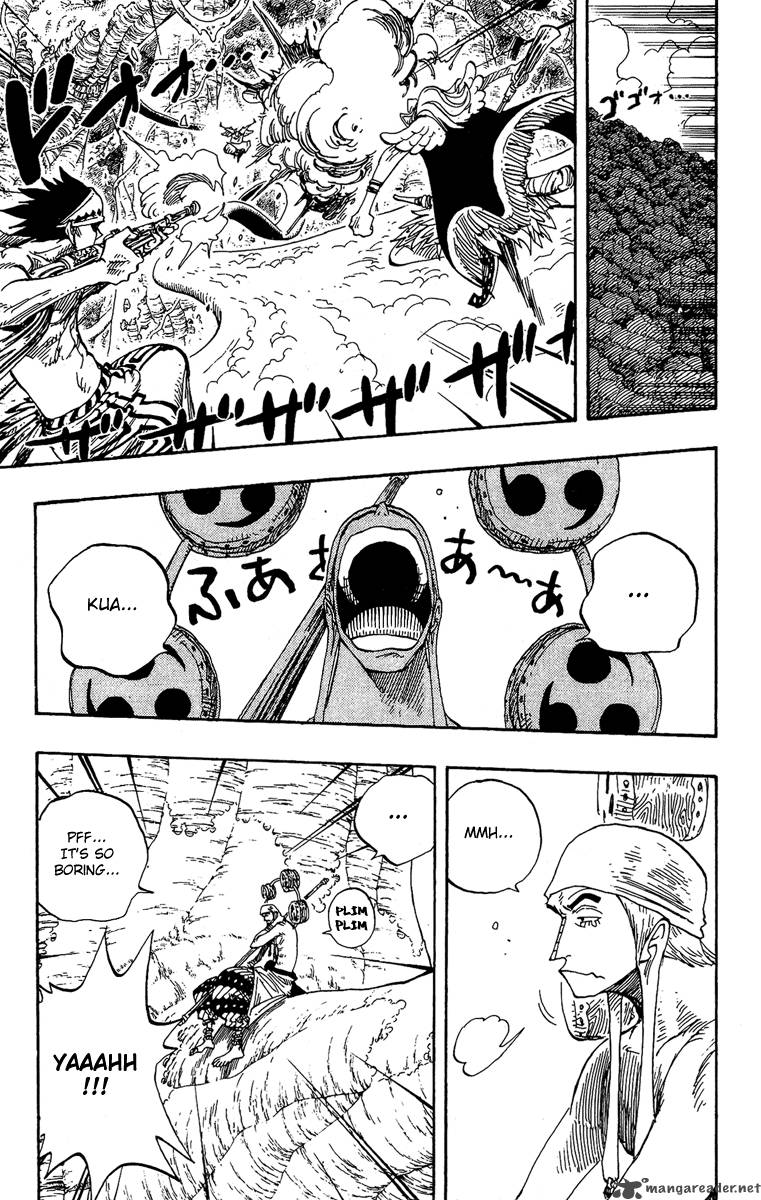 One Piece Manga Chapter 264 page 11 - Warrior Kamakiri vs. God Enel