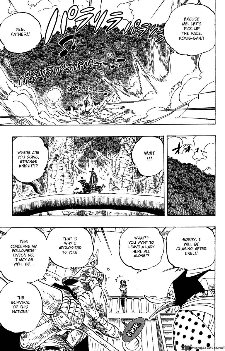 One Piece Manga Chapter 264 page 3 - Warrior Kamakiri vs. God Enel