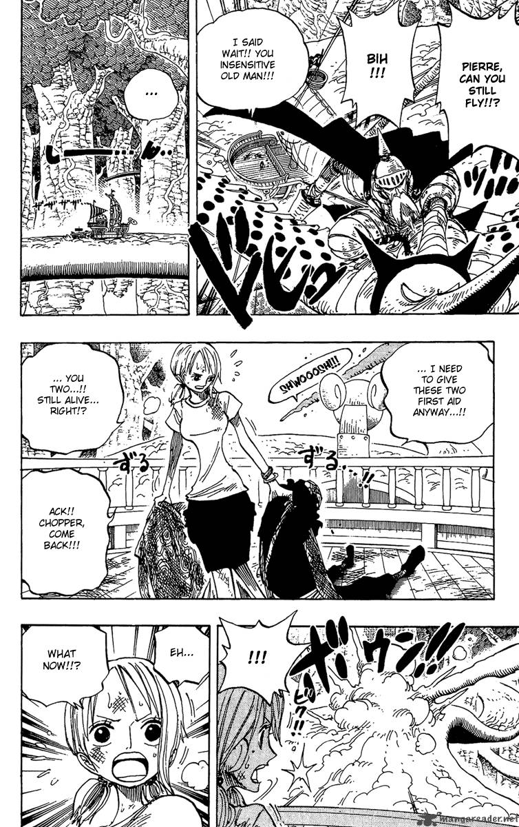 One Piece Manga Chapter 264 page 4 - Warrior Kamakiri vs. God Enel