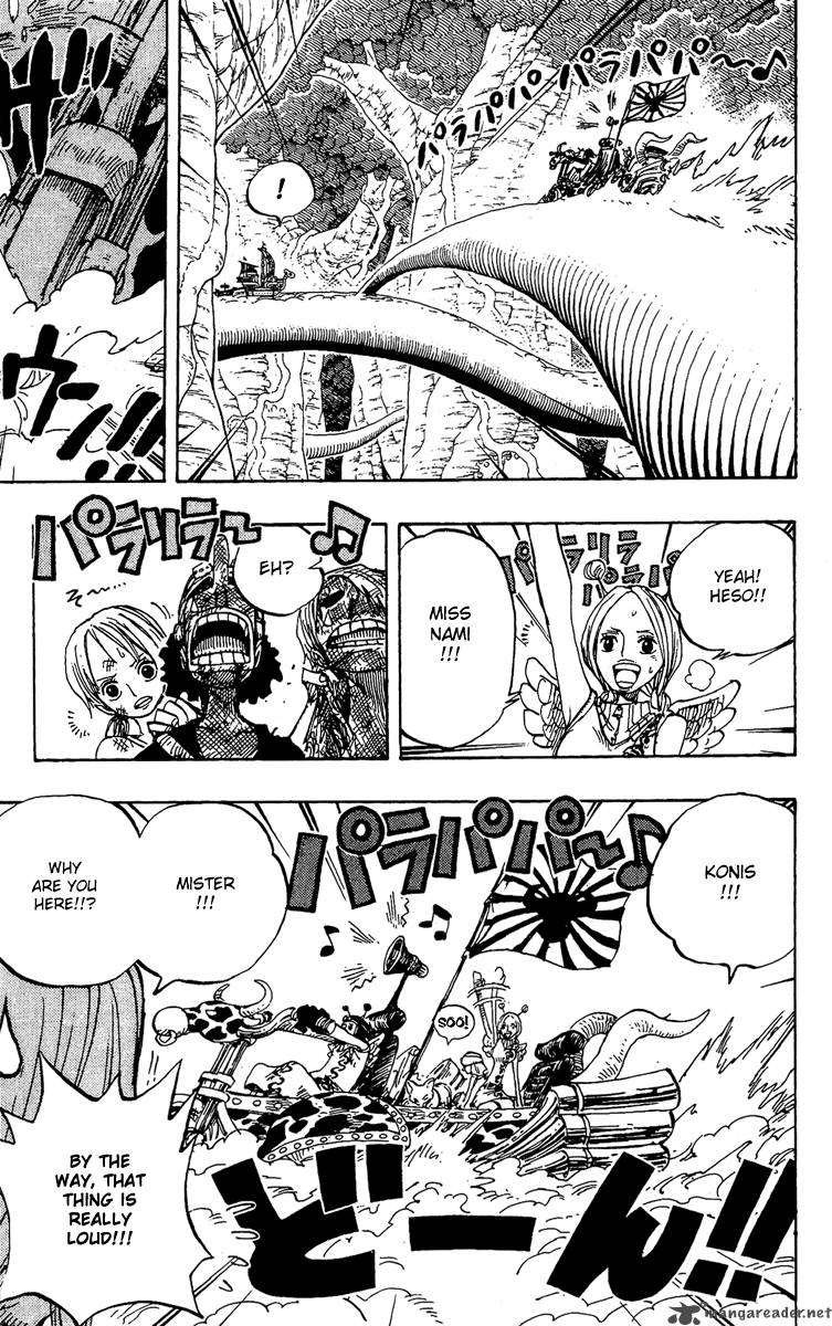 One Piece Manga Chapter 264 page 5 - Warrior Kamakiri vs. God Enel