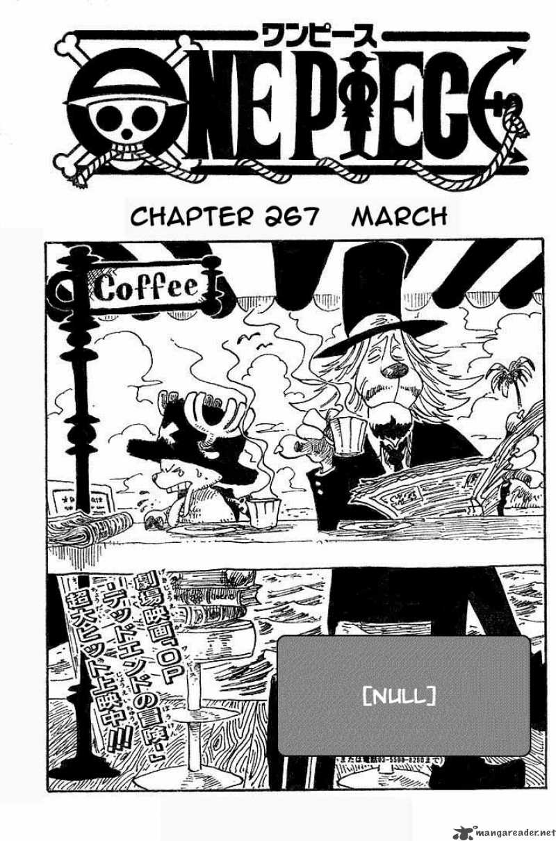 One Piece Manga Chapter 267 page 1 - March