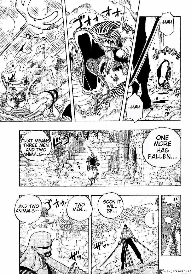 One Piece Manga Chapter 271 page 15 - Pirate Zoro vs. Priest Ohm
