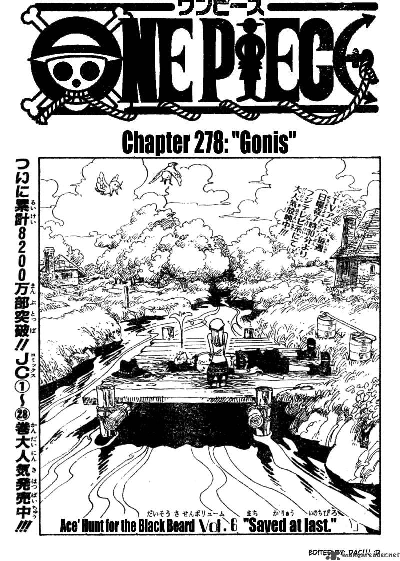 One Piece Manga Chapter 278 page 1 - Conis