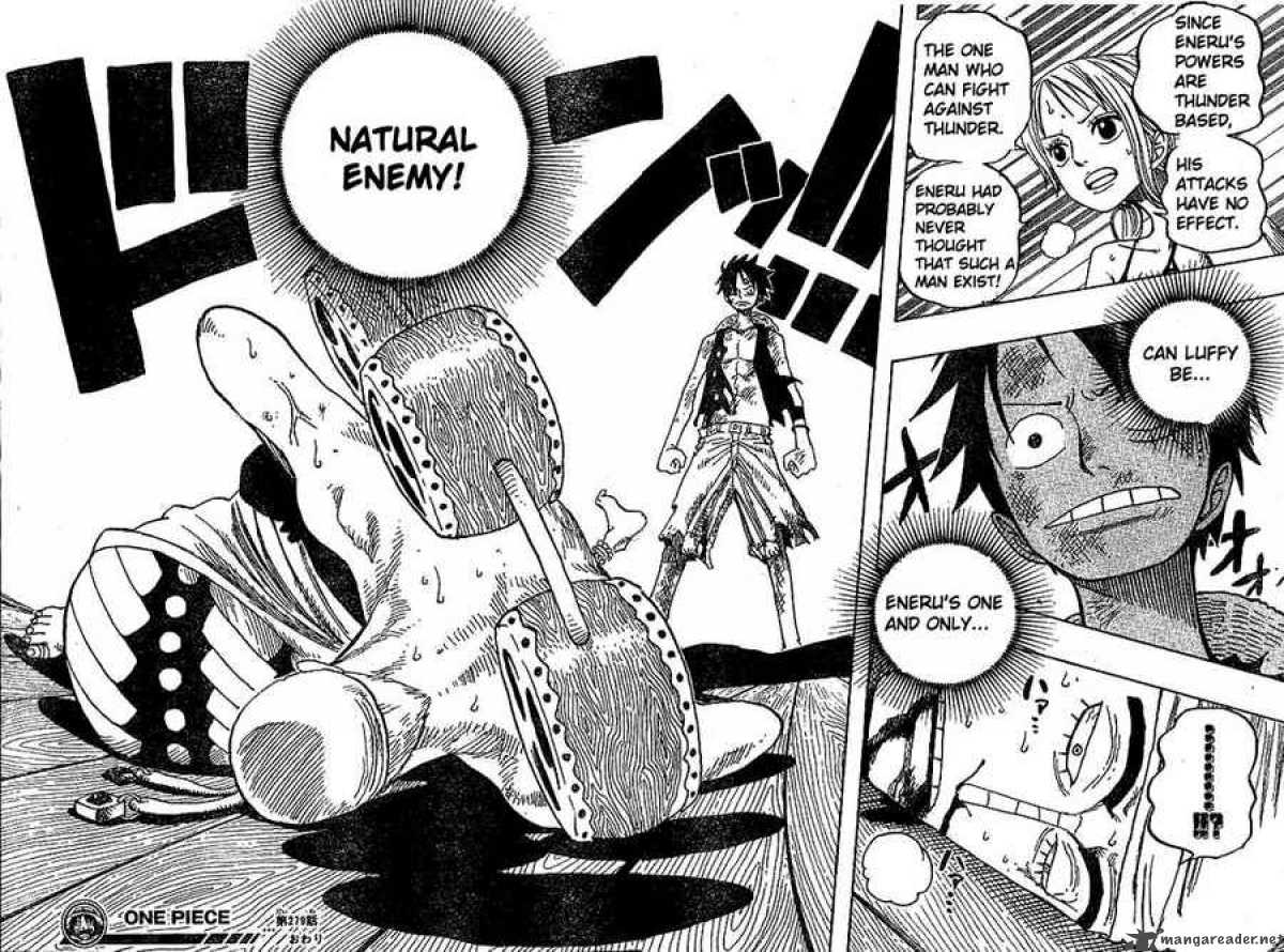 One Piece Manga Chapter 279 page 18 - Pirate Luffy vs. God Enel
