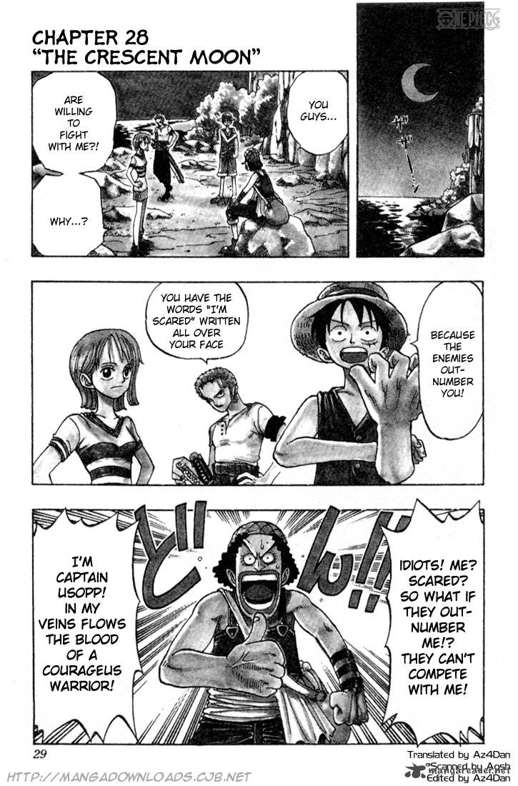 One Piece Manga Chapter 28 page 1 - Crescent Moon