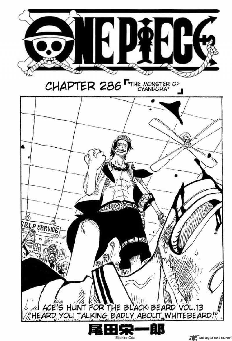 One Piece Manga Chapter 286 page 1 - The Monster of Shandora