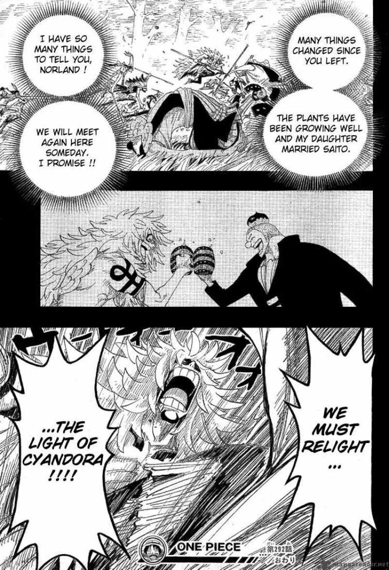 One Piece Manga Chapter 292 page 18 - To Meet, like the Half-Moon Hidden by Clouds