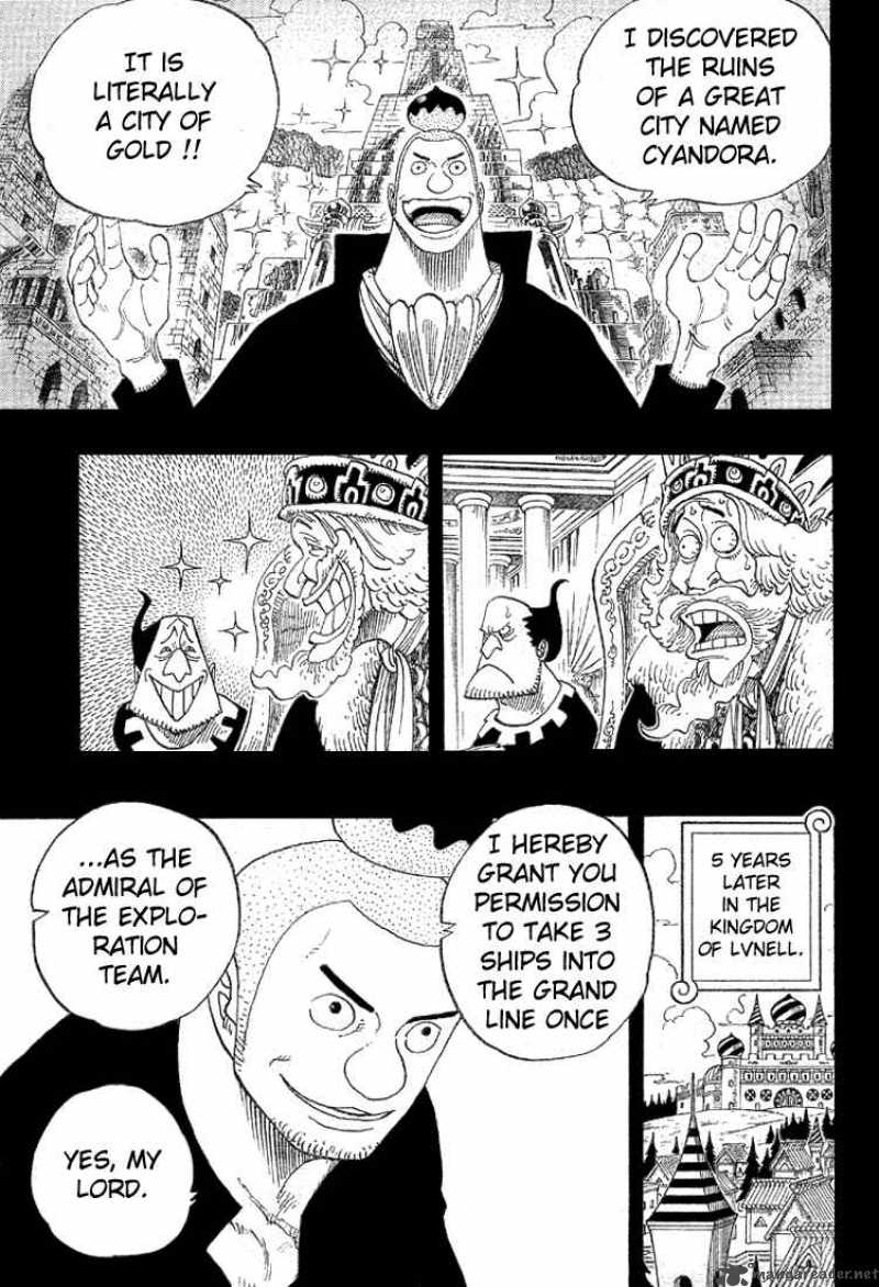 One Piece Manga Chapter 292 page 3 - To Meet, like the Half-Moon Hidden by Clouds