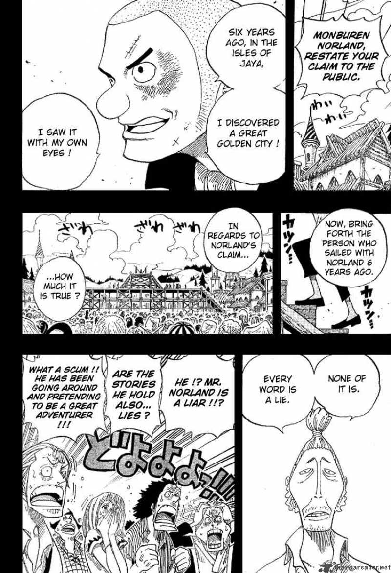 One Piece Manga Chapter 292 page 8 - To Meet, like the Half-Moon Hidden by Clouds