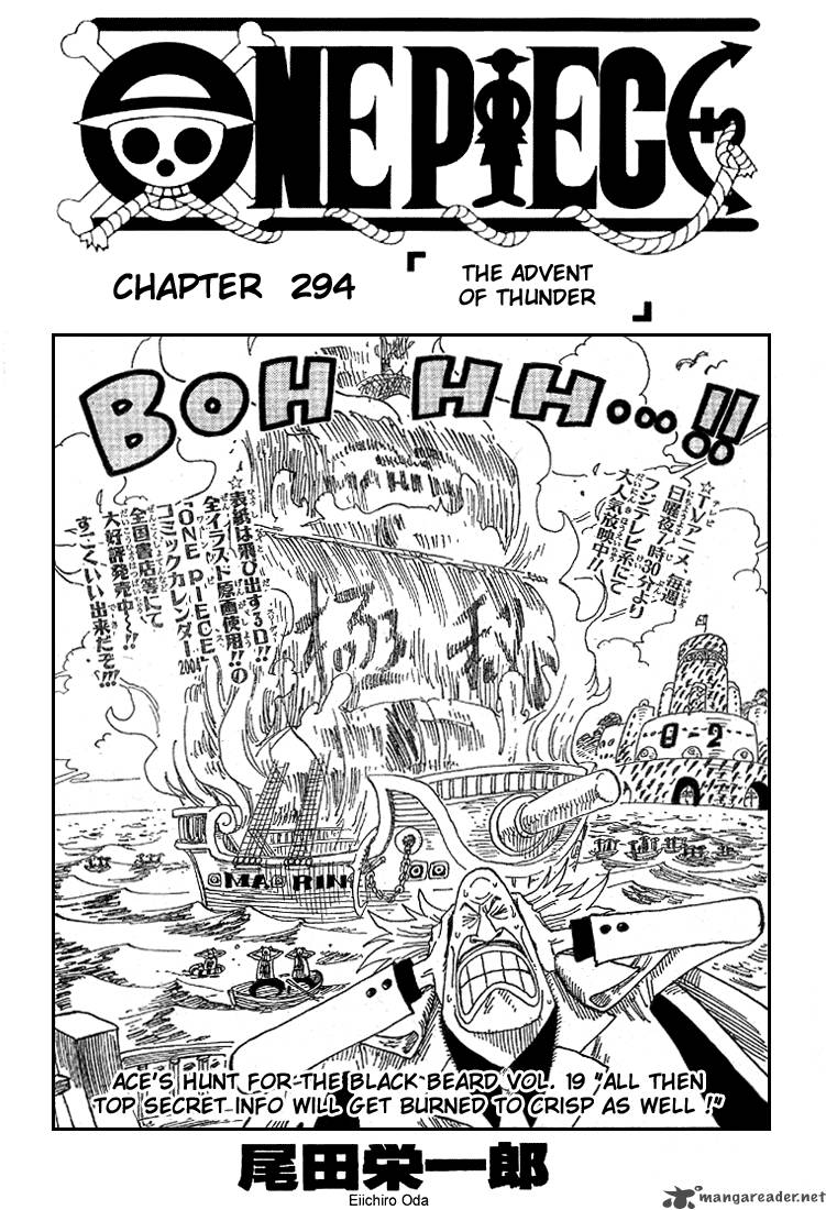 One Piece Manga Chapter 294 page 1 - Raigo