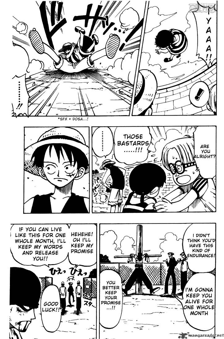 One Piece Manga Chapter 3 page 15 - Introducing Pirate Hunter Zoro