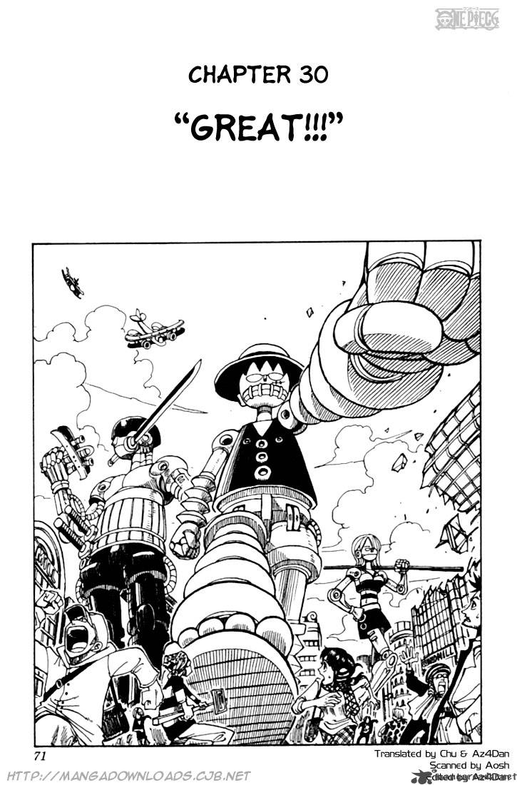 One Piece Manga Chapter 30 page 1 - Great!!!