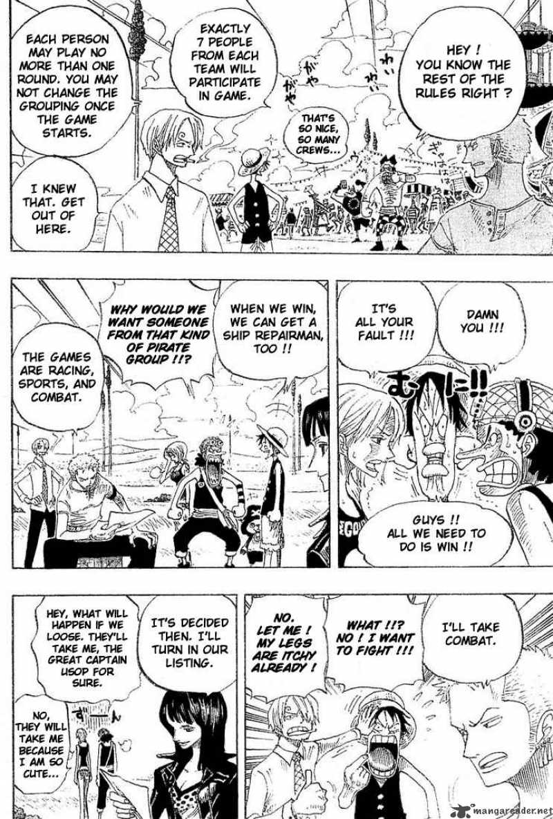 One Piece Manga Chapter 306 page 16 - Donut Race!!