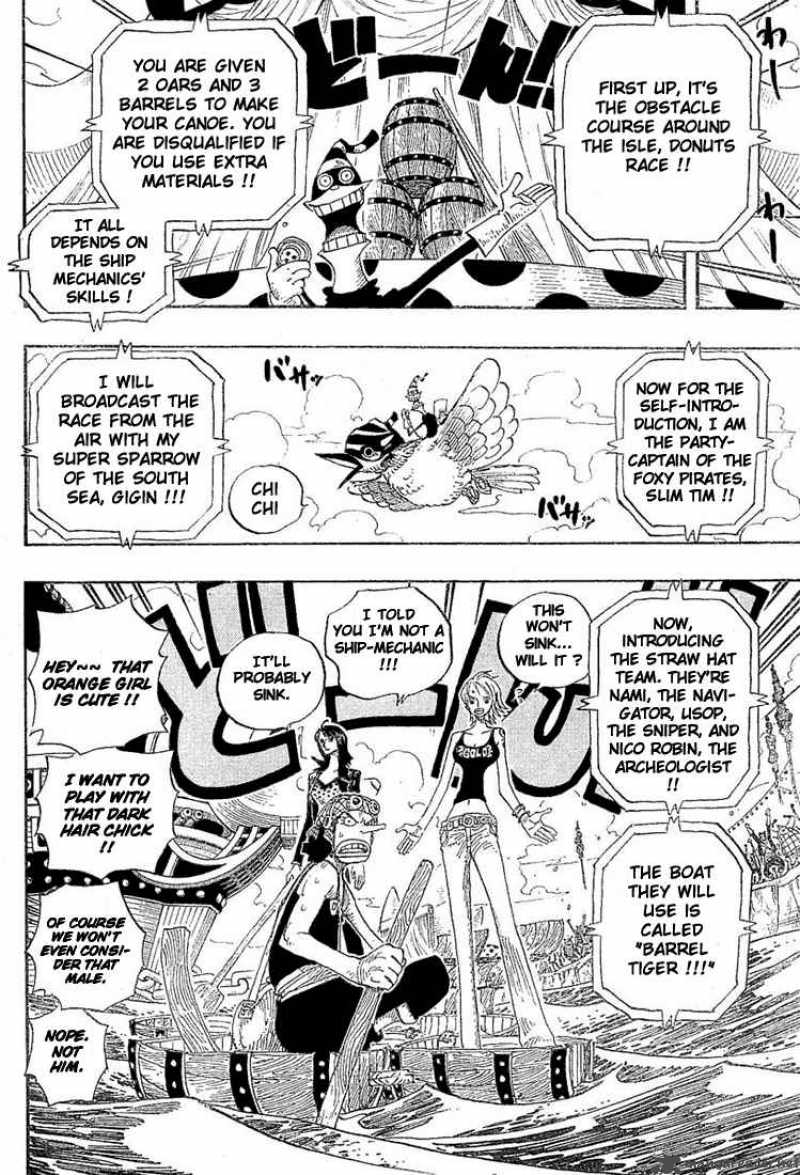 One Piece Manga Chapter 306 page 18 - Donut Race!!