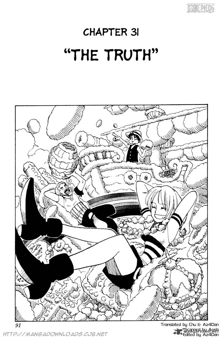 One Piece Manga Chapter 31 page 1 - Truth