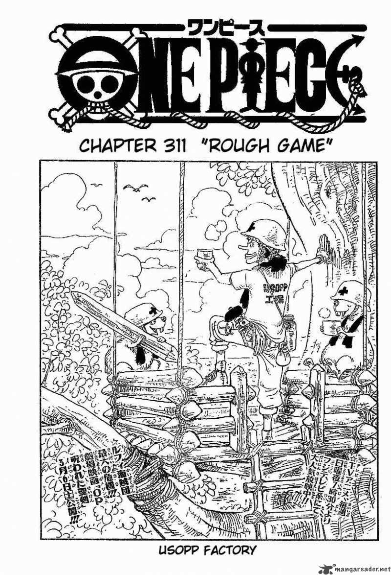 One Piece Manga Chapter 311 page 1 - Rough Game