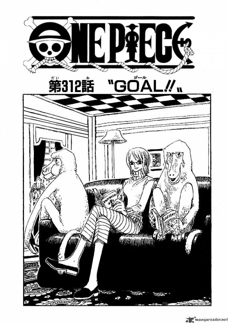 One Piece Manga Chapter 312 page 1 - GOAL!!