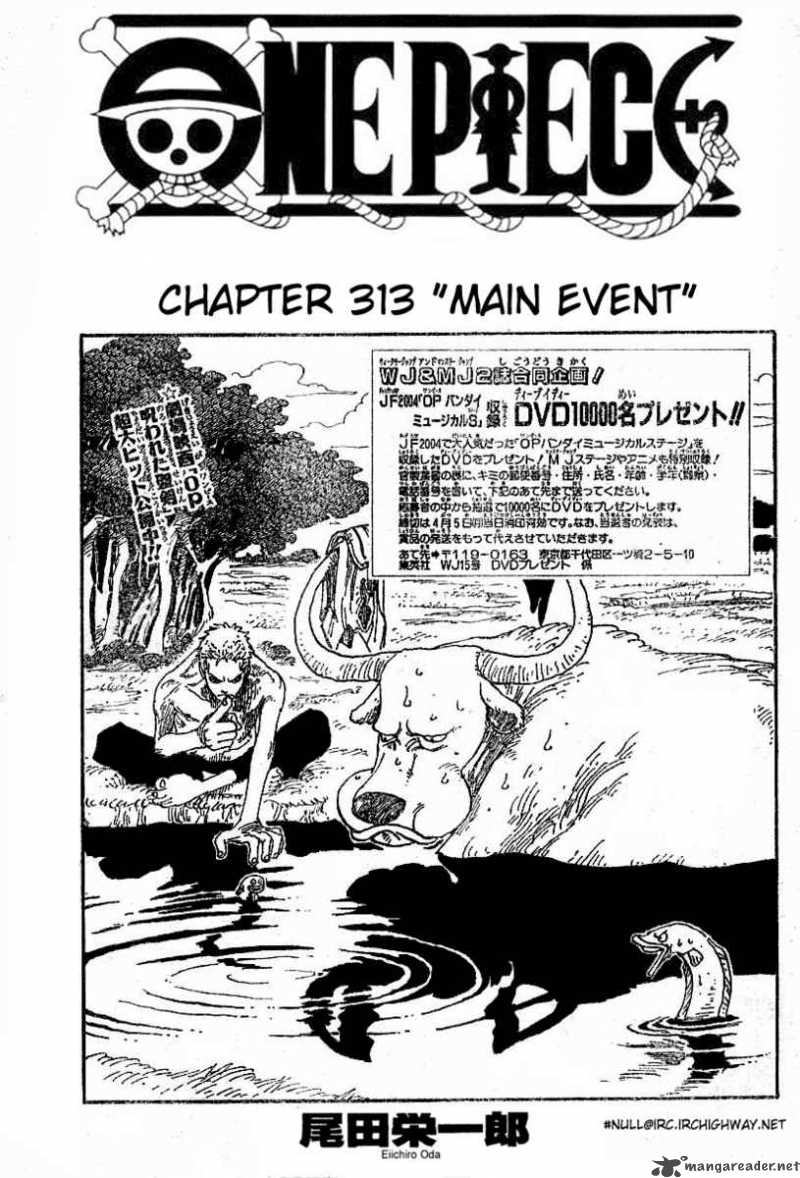 One Piece Manga Chapter 313 page 1 - MAIN EVENT