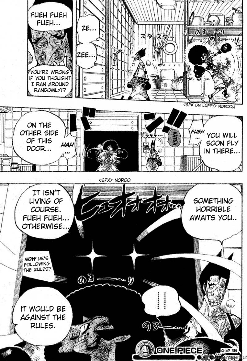 One Piece Manga Chapter 315 page 19 - Secret Room