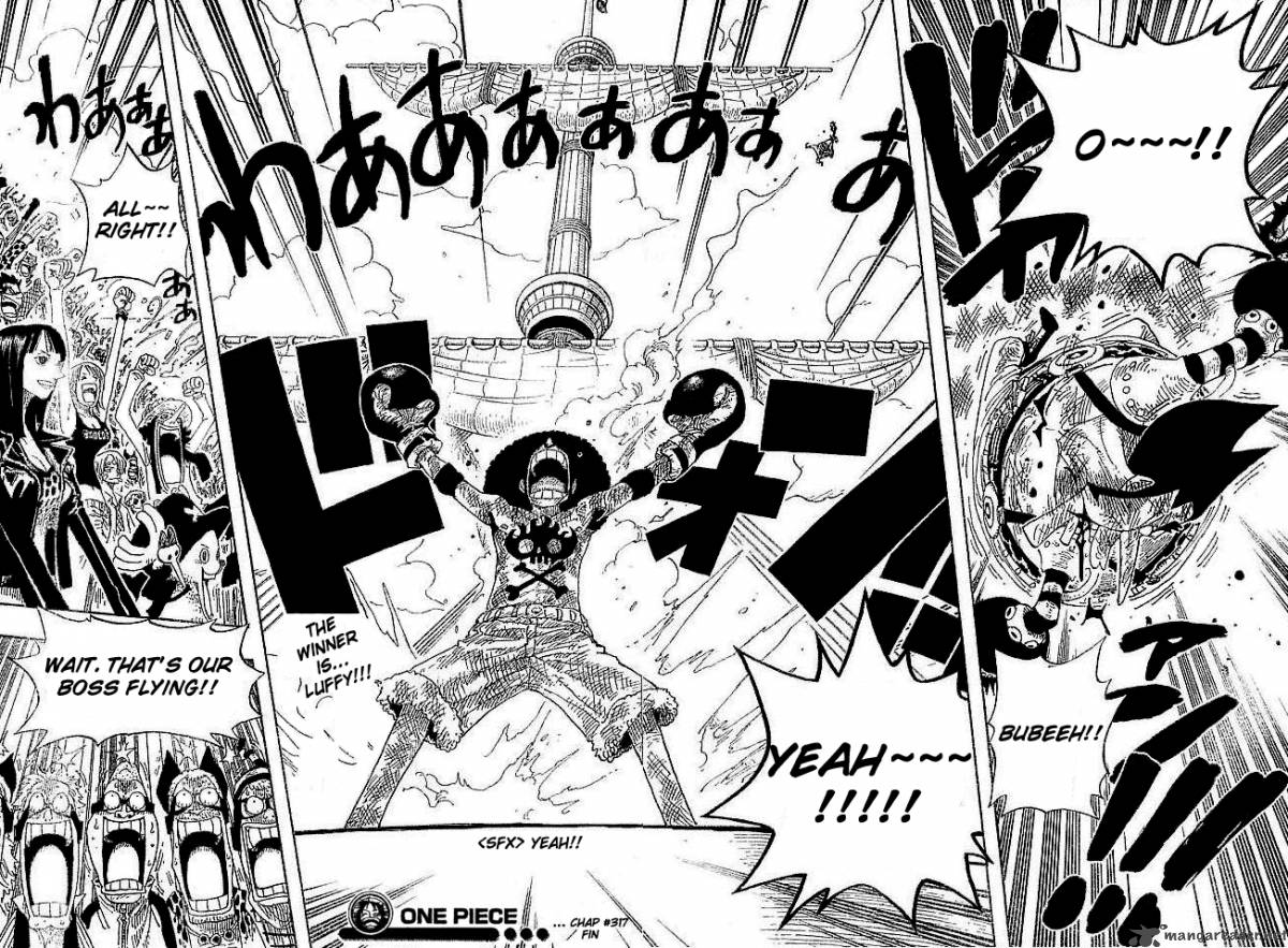 One Piece Manga Chapter 317 page 19 - K.O.