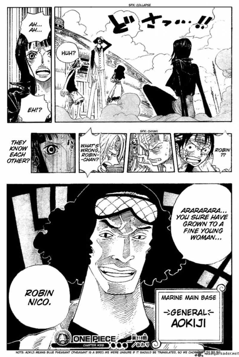One Piece Manga Chapter 318 page 19 - Closure