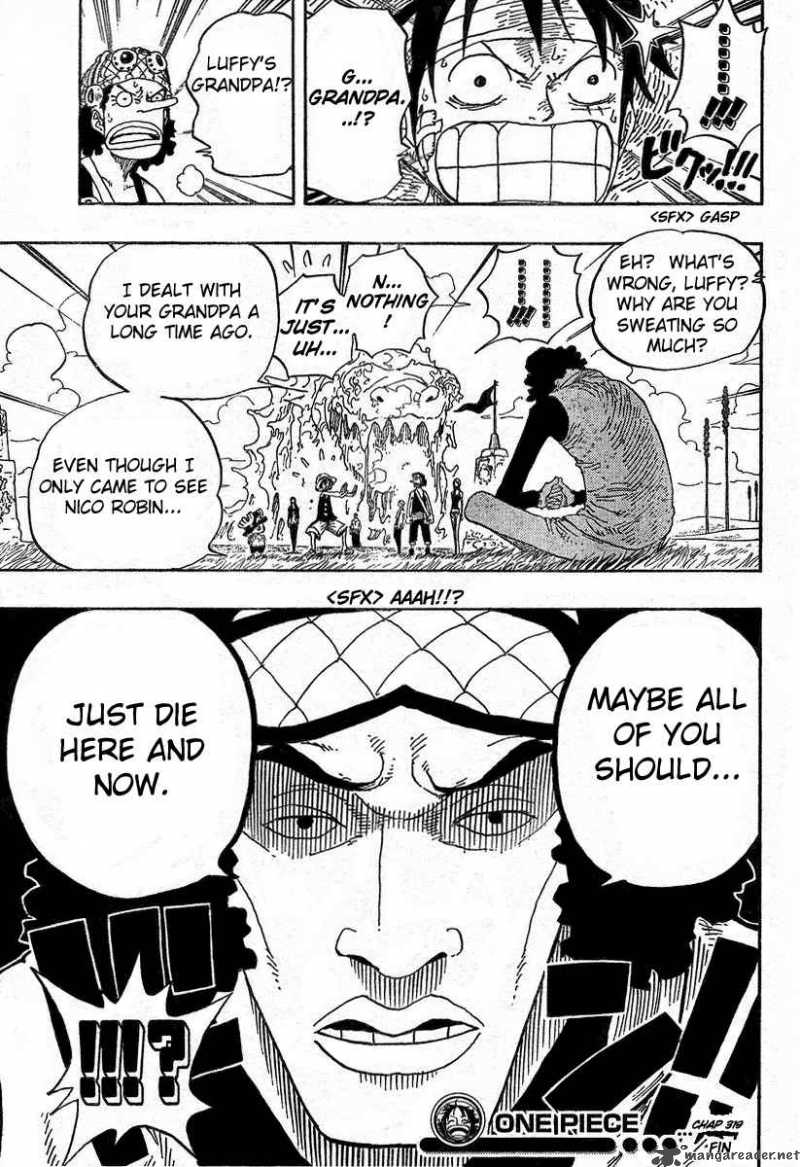 One Piece Manga Chapter 319 page 18 - Admiral Aokiji of the Marine Headquarters