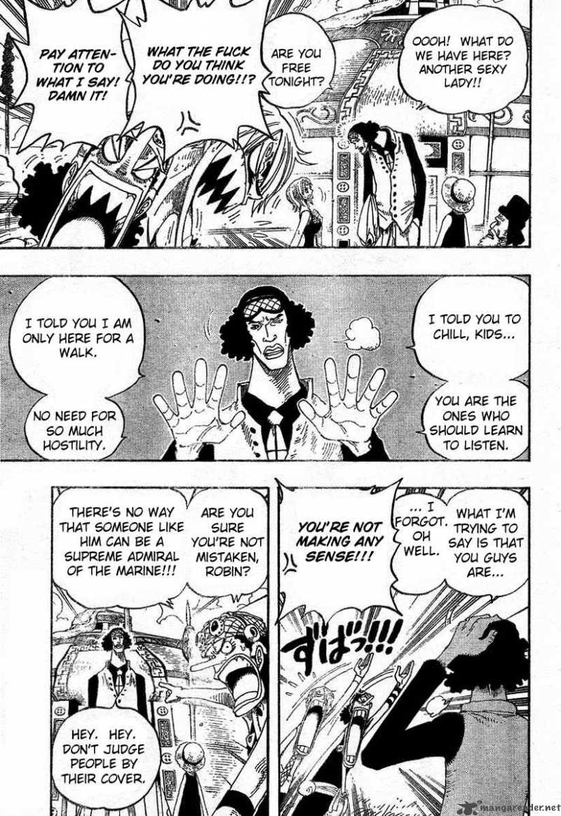 One Piece Manga Chapter 319 page 5 - Admiral Aokiji of the Marine Headquarters