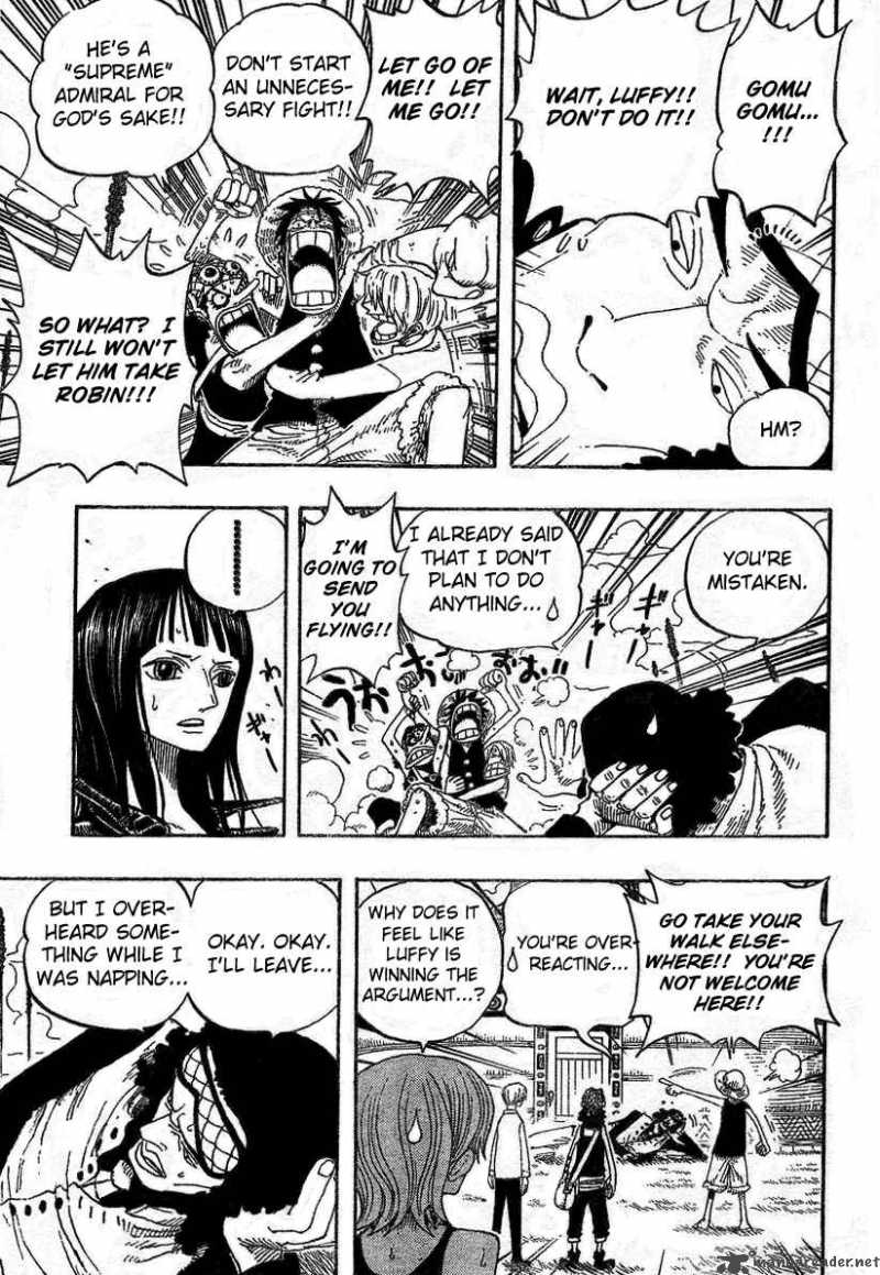 One Piece Manga Chapter 319 page 7 - Admiral Aokiji of the Marine Headquarters