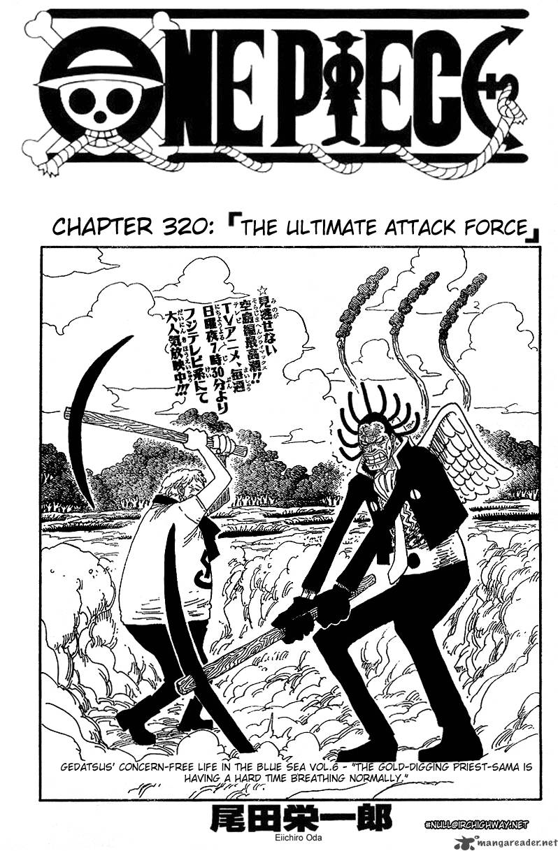 One Piece Manga Chapter 320 page 1 - Ultimate Military Force