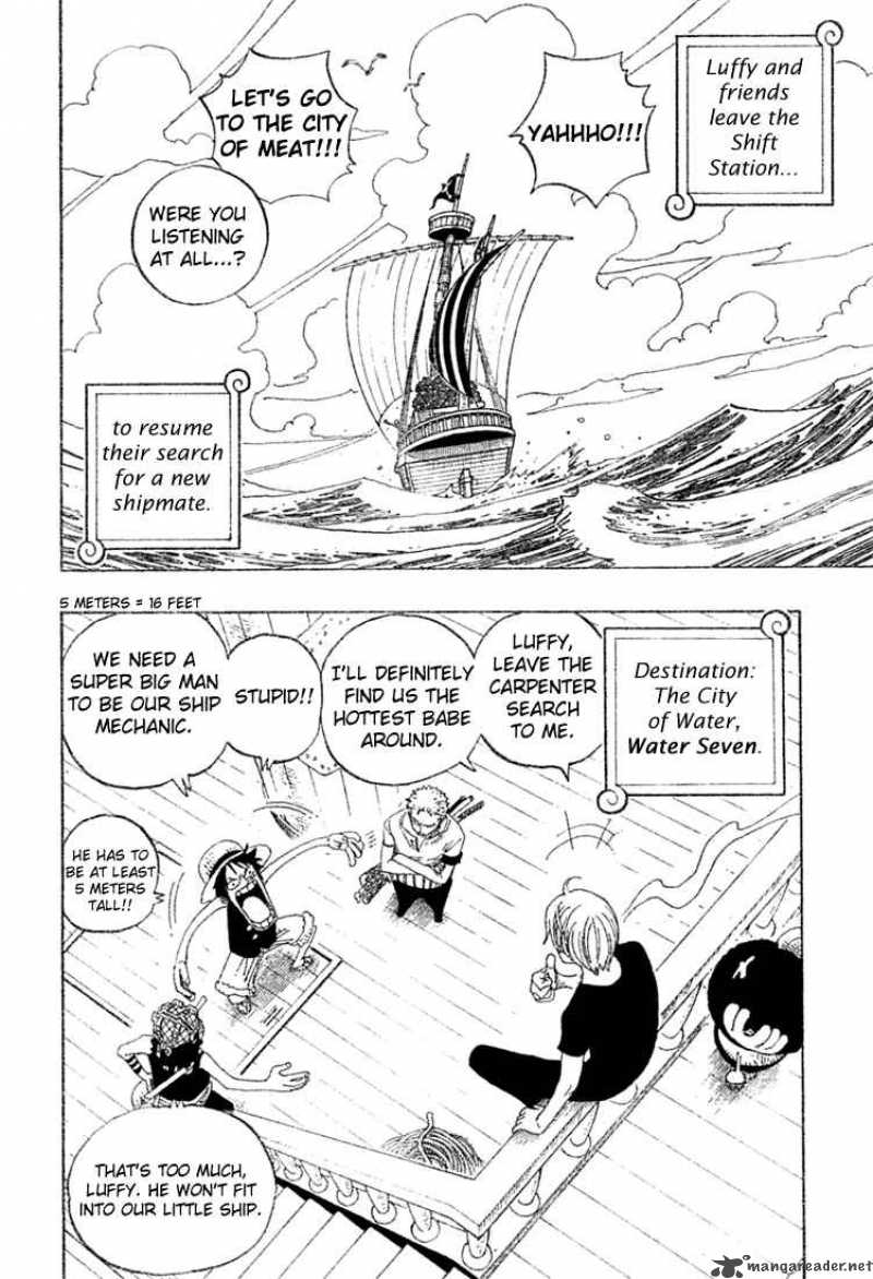 One Piece Manga Chapter 323 page 4 - The City of Water, Water 7