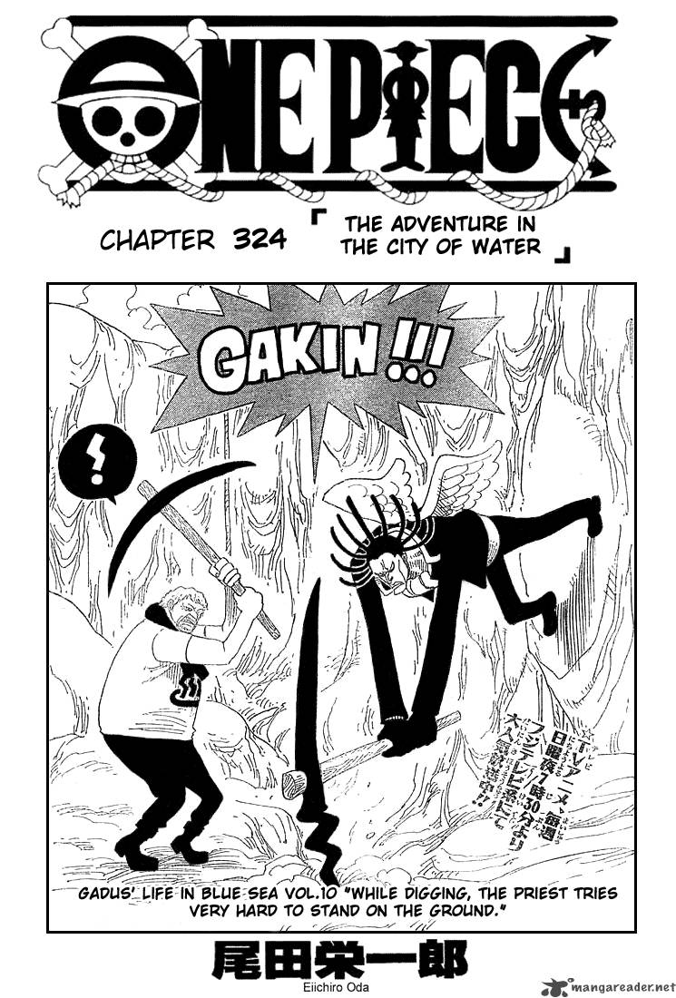One Piece Manga Chapter 324 page 1 - Adventure in the City on the Water
