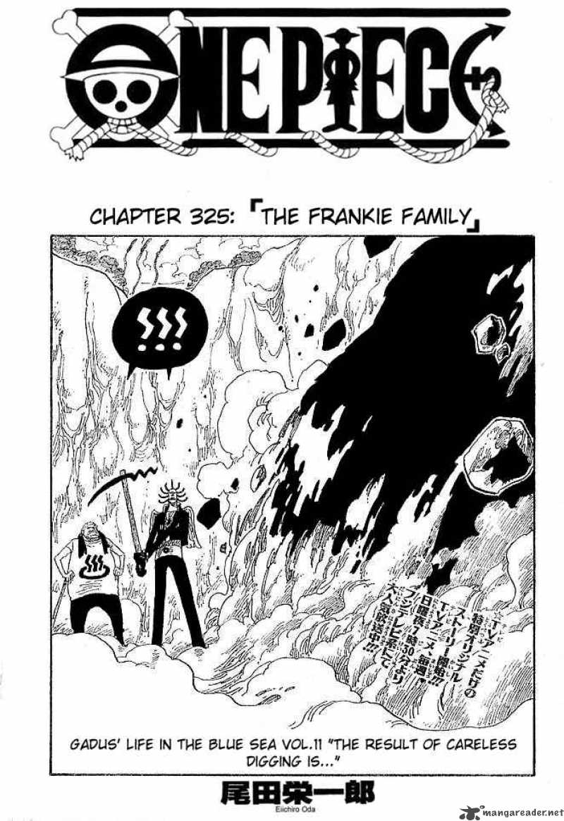 One Piece Manga Chapter 325 page 1 - The Franky Family