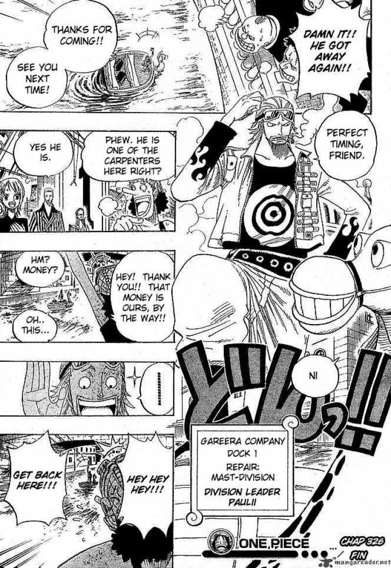 One Piece Manga Chapter 326 page 17 - Iceburg-san
