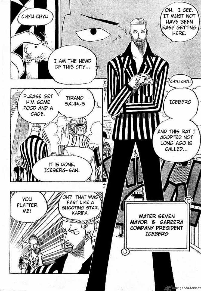 One Piece Manga Chapter 326 page 8 - Iceburg-san