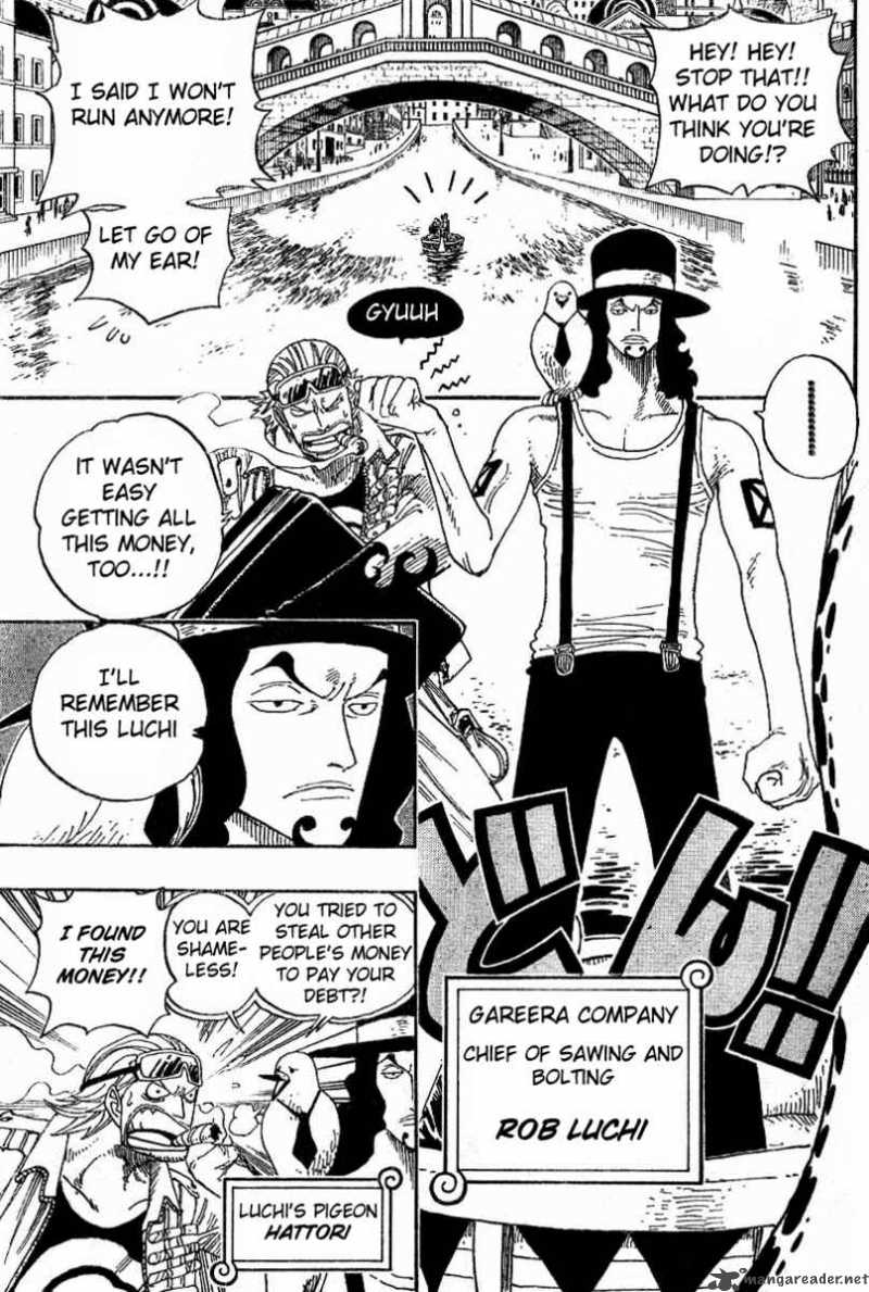 One Piece Manga Chapter 327 page 2 - Shipyard Island, Construction Dock No. 1