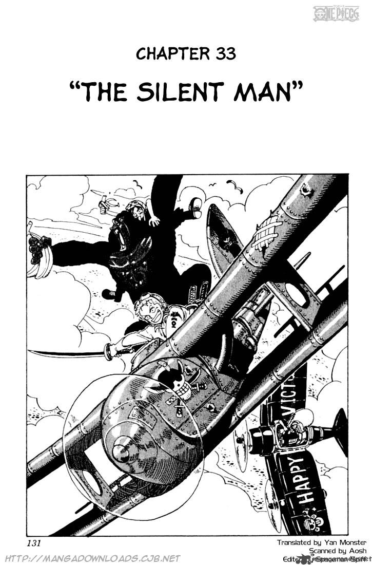 One Piece Manga Chapter 33 page 1 - The Man Who Makes No Sound